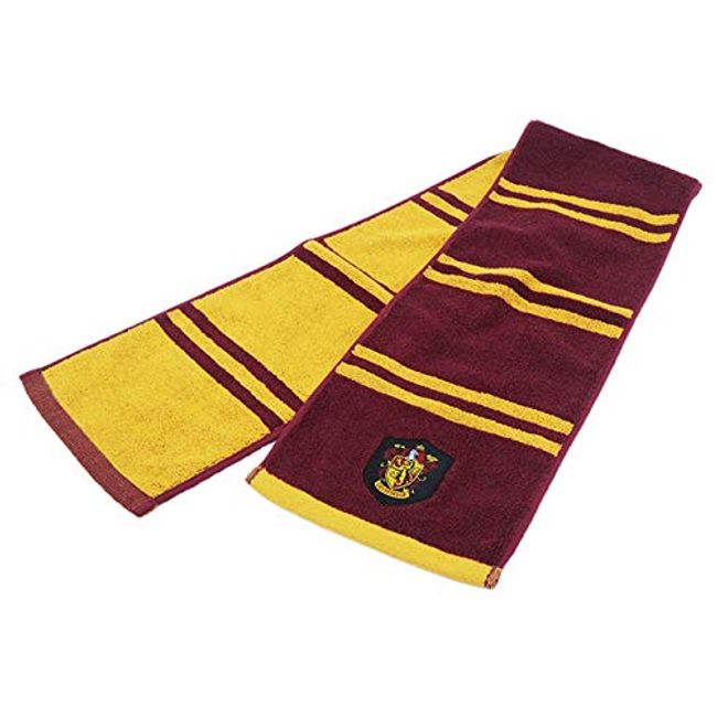 Marushin 4105002100 Harry Potter Gryffindor Scarf Towel, 100% Cotton, Antibacterial and Odor Resistant