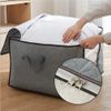 3 Pack Under Bed Storage, Large Storage Box With Lid Packing Boxes, for Comforters, Blankets, Bedding, Foldable with Sturdy Zipper, Clear Window, Grey