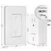 DEWENWILS Wireless Remote Wall Switch and Outlet,100ft RF Range, ETL Listed