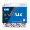 KMC X12 12 Speed Chain, Silver/Black, 126 Links