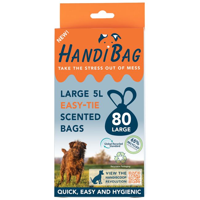 Handipet Handiscoop scented dog waste bags (pack of 80)