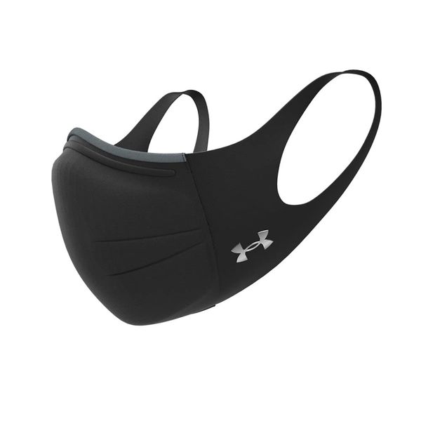 UA Featherweight Sport Mask, Black/Black /Silver Chrome,