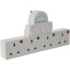Pro-Elec 4 Gang Adaptor Switch, PL10031