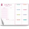 Clever Fox Weekly Desk Planner – Desktop Weekly To Do List Notepad & Planning Pad for Boosting Productivity, 50 Tear Off Weekly Journal Sheets, Size: 8.5" x 11" – Pink
