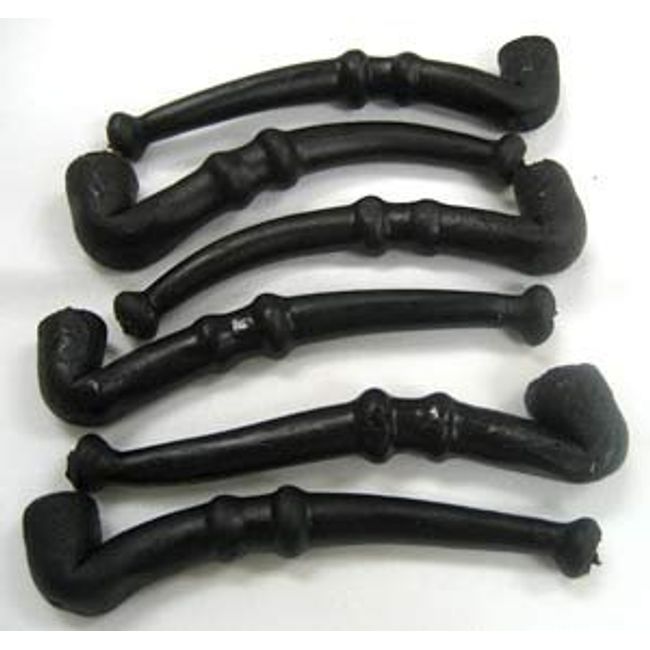 Wockenfuss Candies Black Licorice Pipes - 1 Dozen