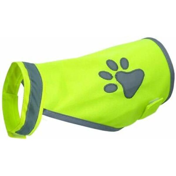 New Hi Visibility Pet Safety Night Dog Vest, Size XL, yellow, w/warranty