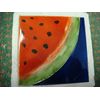NEW Glazed Ceramic Decorative Tile 4 x 4 Watermelon Slice (Rd252)