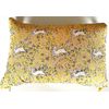 Threshold Throw Pillow 14” x 20” Yellow Embroidery Bunny Easter Home Décor