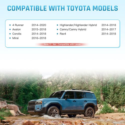 2025 Navigation SD Card Update 86271 0E077 Compatible with Toyota 4Runner Avalon Camry Corolla Highlander Prius Sequoia Sienna Tacoma Tundra Rav4 GPS Map System | USA & Canada