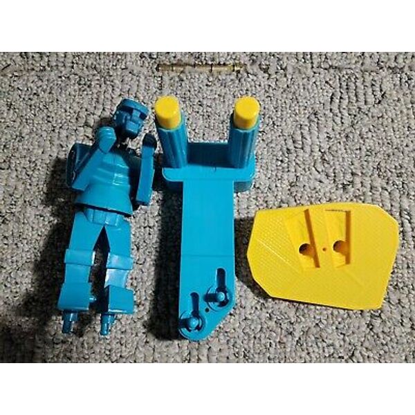 Rockem Sockem Blue Bomber Boxing Robot Toy Figure Full Replacement Vintage 2001