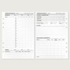 KOMPASS® Training Diary / Workout Journal | DIN A5 Inserts for Ring Binder Planner | 30 Inserts for Fitness and Workout Documentation | Strength Training & Cardio | Planner Refill Inserts