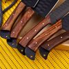 D2 Steel Handmade CHEF KNIVES KITCHEN knife set hammer pattern full tang