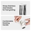Rotary Cheese Grater with Handle Ideal for Cheese Vegetables and Nuts