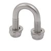 sourcing map 10pcs M6 Thread 304 Stainless Steel Round Bend U Bolt for 12mm Pipe Outer Dia