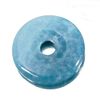 Lazulith Trolleit blau Edelstein Heilstein Donut Anhänger