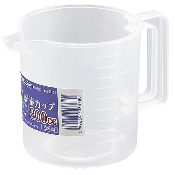 Entec BMZ5001 Measuring Cup, 6.8 fl oz (200 cc), Polypropylene, Japan