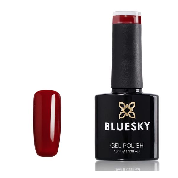 Bluesky Gel Nail Polish, Sergeant 63924, Dark Red, 10 ml Long Lasting, Chip Resistant, 10 ml (Requires Drying Under UV LED Lamp)