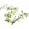 Wilton Lighted White Rose Garland