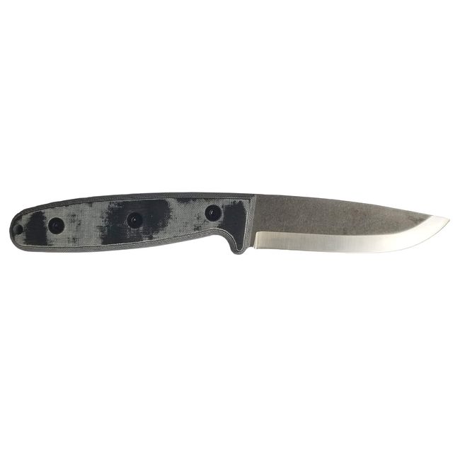 BROTHER -F006-Black (440C Scandi Grind) Knife, Brother Knife, Outdoor, Camping, Bushcraft, Wildplay, Climbing, Home, Sharp, Batoning, Feather Stick, Outdoor, Survival Knife, Outdoor Micarta, Easy to Hold, 440C Outdoor Knife, Firewood Cracking Knife, Hunti