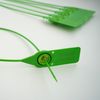 Green 380mm Plastic Security Seals. High Strength Numbered Tags Pull Ties Anti-Tamper (500)