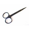Iris Scissors Full Black 4.5" Straight German Stainless Steel CE