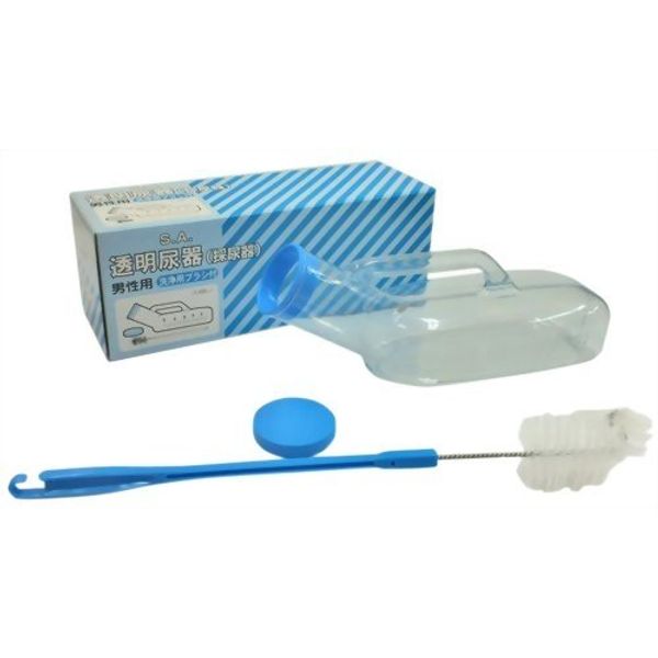 Asai Shoji SA transparent urinal (with cleaning brush)