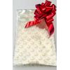 ShredAstic® Gold Dot Florist Cellophane Hamper Wrap with 30mm Pull Bow (2 Metres, Red Metallic)