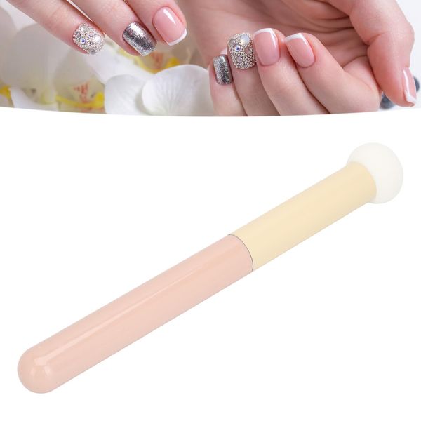 Nail Art Sculpture Pen, 10PCS Sponge Nail Art Brush Round Head Gradient Coloring Nail Polish Dye Pen Nail Art Silicone Stick for Salon Gradient Nail Design Nail Art Supplies Nail