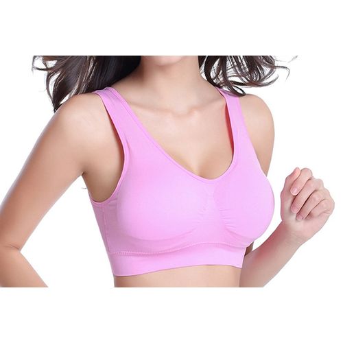 Women's Comfort Workout Sports Bra Low-Impact Activity Sleep Bras Pack of 3 L