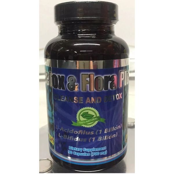 Detox & Flora Plus 90 Capsulas Desintoxicador de alta Combinaciion 700mg