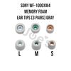 Sony WF-1000XM4 XM4 Memory Foam Eartips Earbuds Comfortable Replacement (Gray)