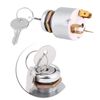 Ignition Switch SPB501 12V Car Auto 4 Position ON OFF Start Ignition Switch Controls with 2 Keys compatible with Universal