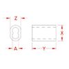 Esco EA628SD-34 4.0mm Wire Rope Sleeve (Copper/10pcs)