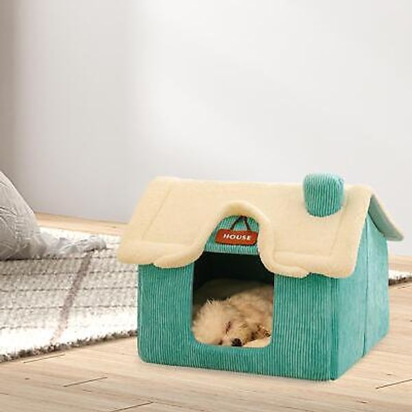 Cat Bed for Indoor Cats Soft Cats Hideaway Warm Winter Pet Shelter Dog Puppy