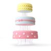 Clear Acrylic 3 Tier Wedding Cake Display Stand Perspex Cake Risers (6.5cm Height)