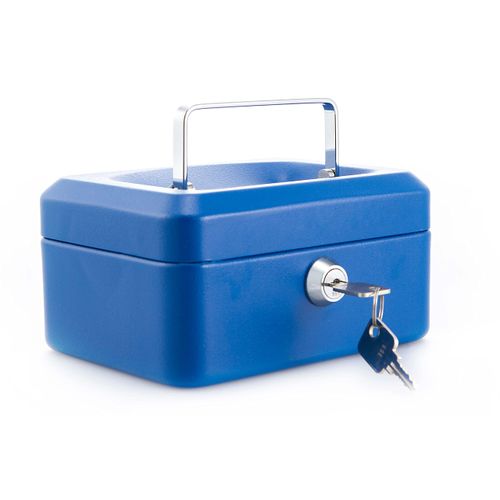Burg-Wachter CB01BL Money 5015 6" Cash Box - Blue,152 x 80 x 115mm