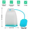 Silicone Tea Infuser, 4 Pack Loose Leaf Tea Filter Bags Strainer with Spoon