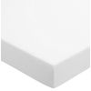 Helena Springfield Plain Dye Percale 50/50 Fitted Sheet, Double, Polycotton, White