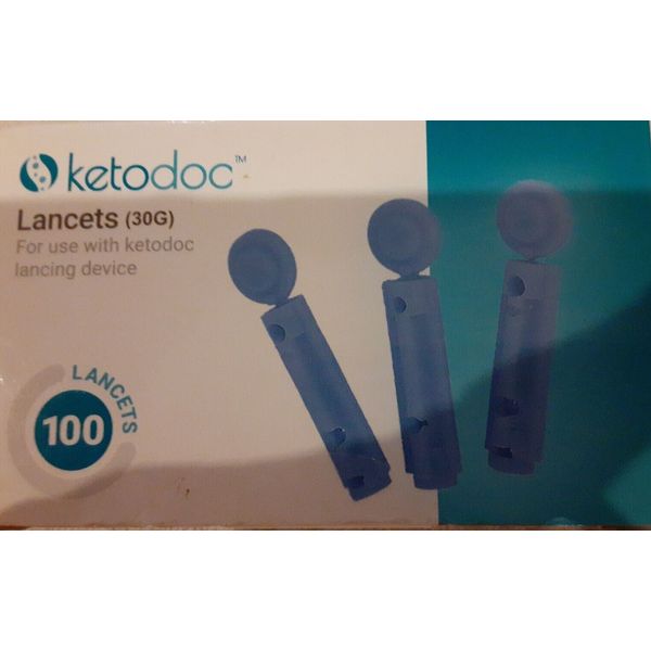 Ketodoc Lancets (30G) for use with Ketodoc Lancing Device 100 Lancets