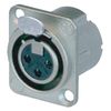 Neutrik NC3FDLX Female 3 Pin XLR Chassis Socket