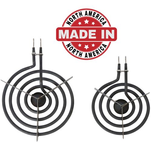 KITCHEN BASICS 101 4 Pack SP22YA Electric Range Burner Surface Element Replacement for GE WB30X253 WB30X254, Includes 1 8-Inch and 3 6-Inch Burners 325503, EA244014, PS244014, AH244014, WB30X0253
