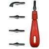 Major Brushes Lino Cutting Handle Tool & 5 Assorted Cutter Blades Nibs Set