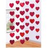 2X Valentines Day Red Hearts Hanging String Decorations x 6