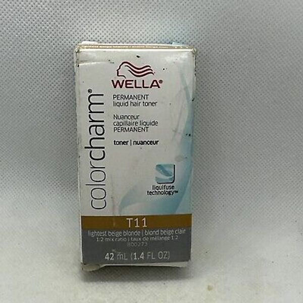 Wella  PERMANENT HAIR TONER 1.4oz T11, lightest beige blonde