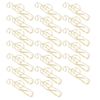 Atyhao 20Pcs Musical Note Paper Clips, Gold, Small, Iron, Bookmarks, File Classification