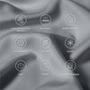 Bedsure Viscose from Bamboo Pillow Cases Queen - Silk Grey Cooling Pillowcase