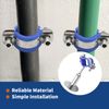 ZUDKSUY 2 Pack 1 Inch Wall Mount Ceiling Mount Pipe Support Clamp, Adjustable Stainless Steel Split Ring Hanger, Pipe Bracket Holder for Pipe Support Pipe Fixing Pole Support