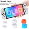 HEYSTOP Switch OLED Case for Nintendo Switch OLED Model, Dockable Cover Hard PC Protector Case for Switch OLED Grips for Switch OLED Console and Accessories with Thumb Stick Caps