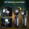 Portable LED Induction Rotatable keychain Light EDC Flashlight Workshop Light