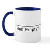 CafePress Half Full/Half Empty Mug 11 oz (325 ml) Ceramic Coffee Mug